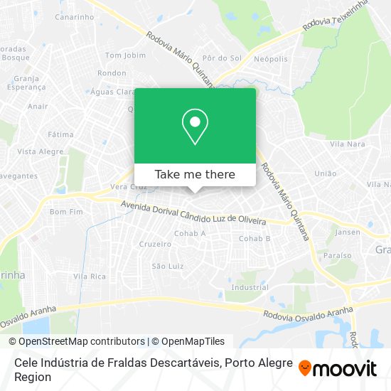 Cele Indústria de Fraldas Descartáveis map