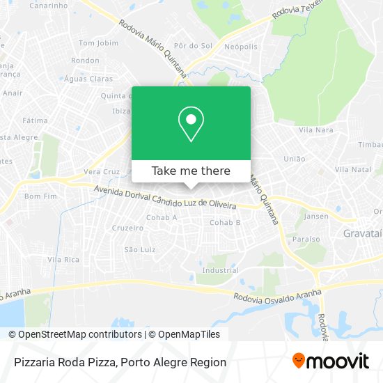 Mapa Pizzaria Roda Pizza