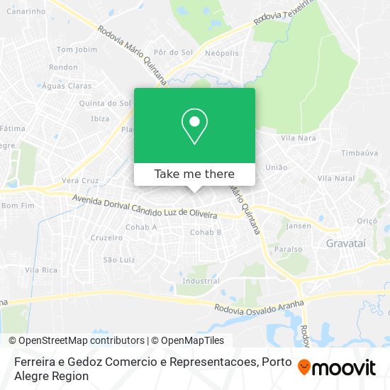 Ferreira e Gedoz Comercio e Representacoes map