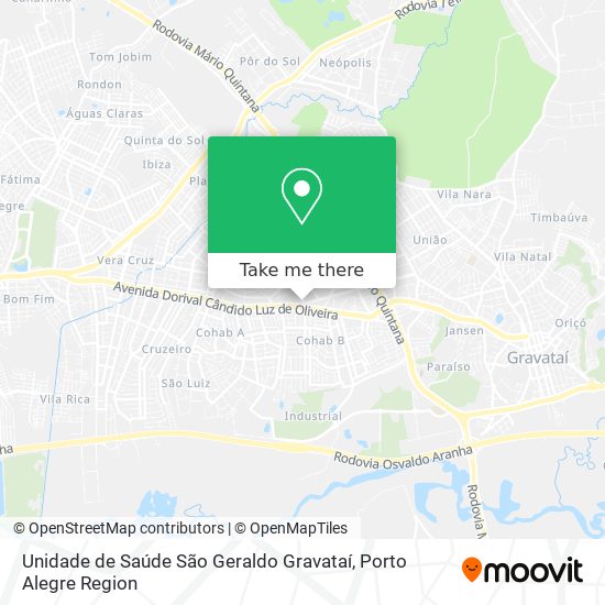 Unidade de Saúde São Geraldo Gravataí map