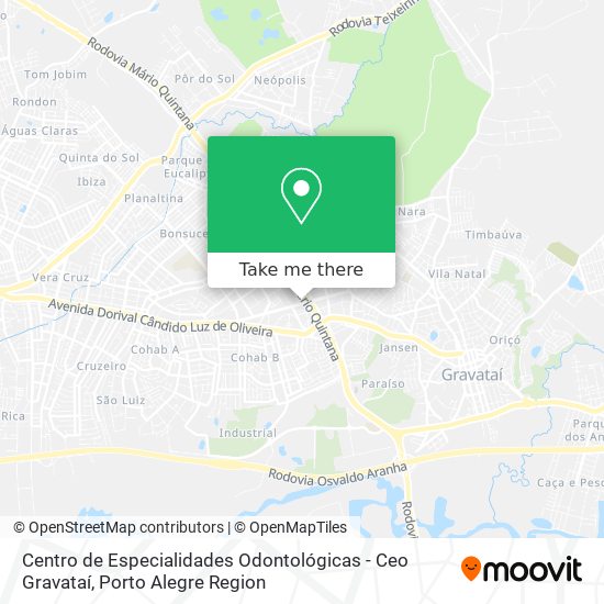 Centro de Especialidades Odontológicas - Ceo Gravataí map