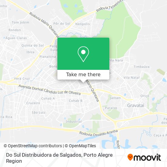 Do Sul Distribuidora de Salgados map