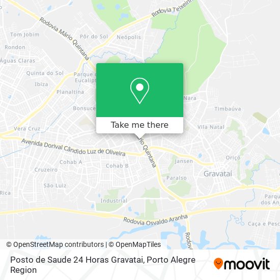 Posto de Saude 24 Horas Gravatai map