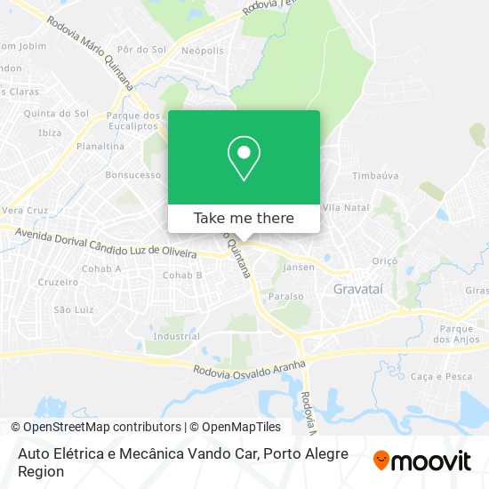 Auto Elétrica e Mecânica Vando Car map