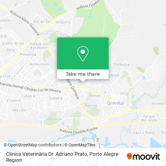 Mapa Clínica Veterinária Dr. Adriano Prato