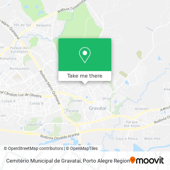 Cemitério Municipal de Gravatai map