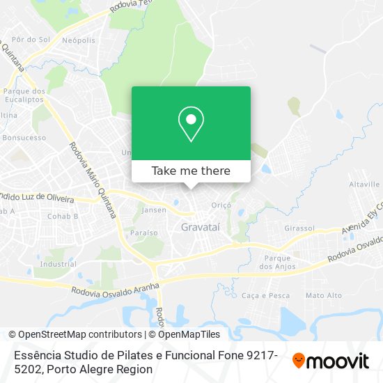 Mapa Essência Studio de Pilates e Funcional Fone 9217-5202