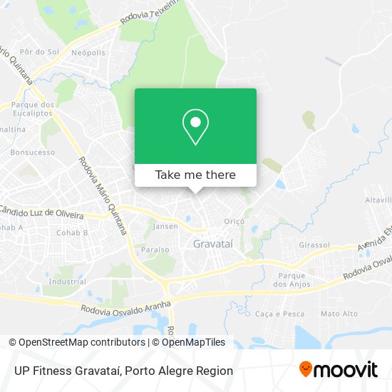 UP Fitness Gravataí map
