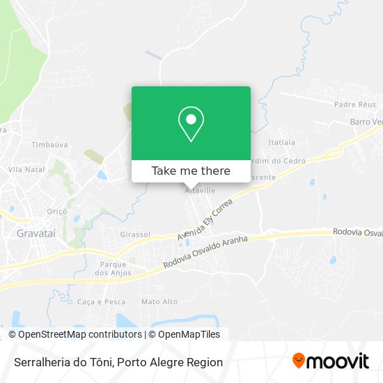 Mapa Serralheria do Tôni