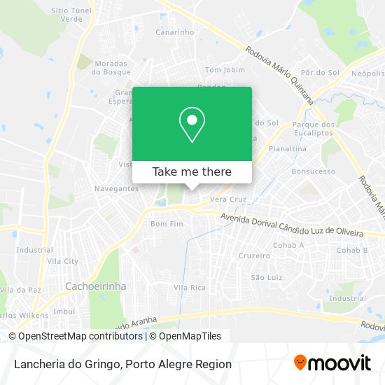 Lancheria do Gringo map