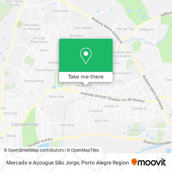 Mapa Mercado e Açougue São Jorge