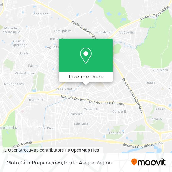 Moto Giro Preparações map