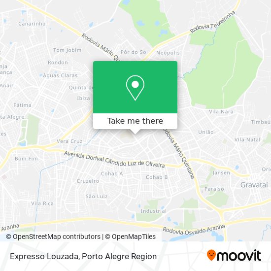 Expresso Louzada map