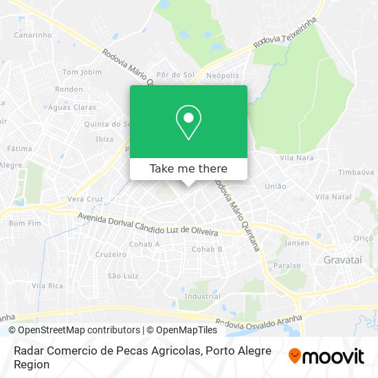 Mapa Radar Comercio de Pecas Agricolas