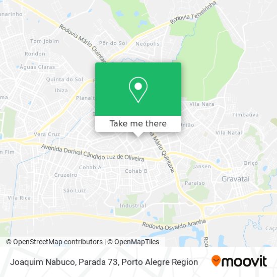 Joaquim Nabuco, Parada 73 map