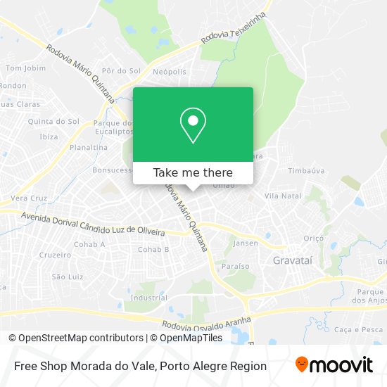 Mapa Free Shop Morada do Vale