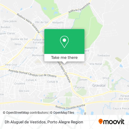 Dh Aluguel de Vestidos map