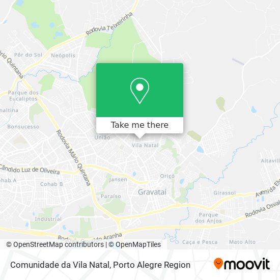 Mapa Comunidade da Vila Natal