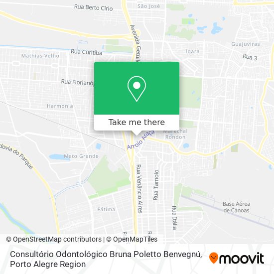 Mapa Consultório Odontológico Bruna Poletto Benvegnú