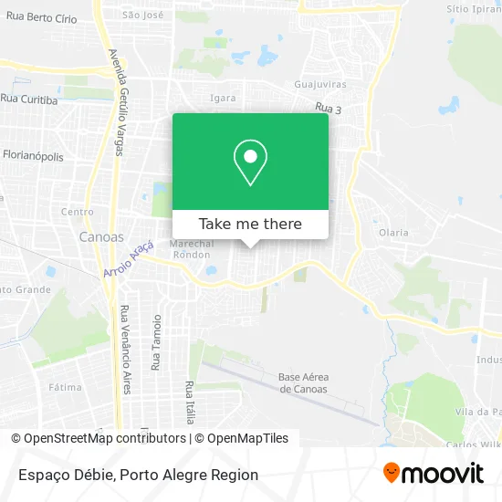 Espaço Débie map