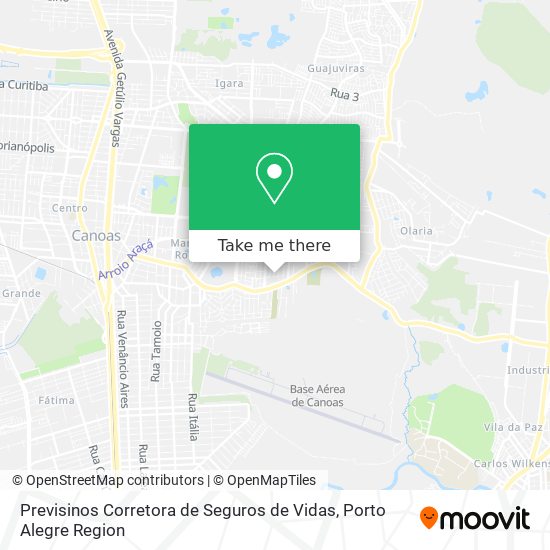 Mapa Previsinos Corretora de Seguros de Vidas