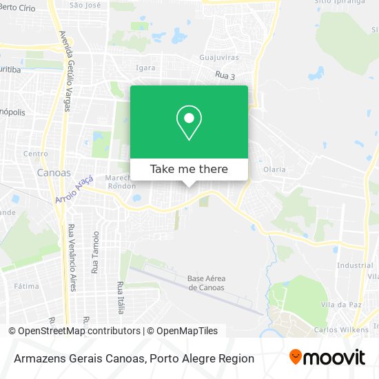 Mapa Armazens Gerais Canoas