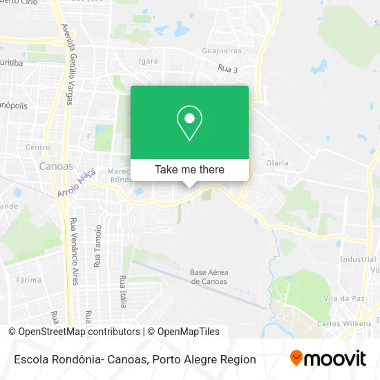 Escola Rondônia- Canoas map