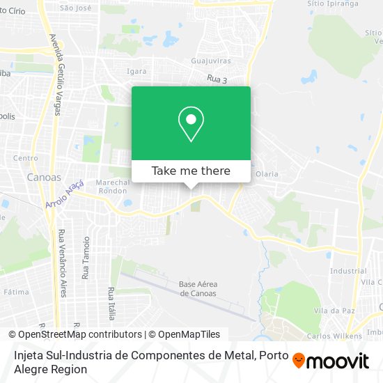 Injeta Sul-Industria de Componentes de Metal map