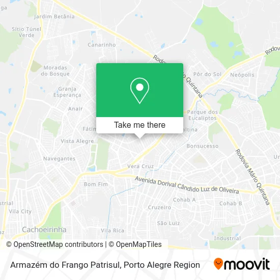 Armazém do Frango Patrisul map