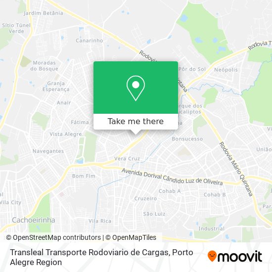 Transleal Transporte Rodoviario de Cargas map