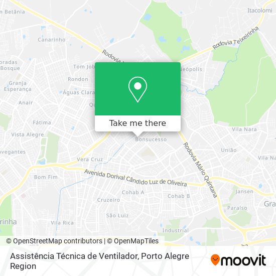 Mapa Assistência Técnica de Ventilador