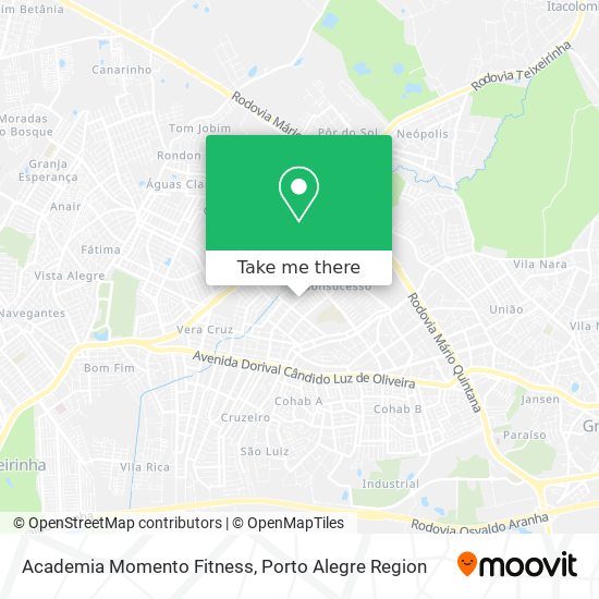 Academia Momento Fitness map