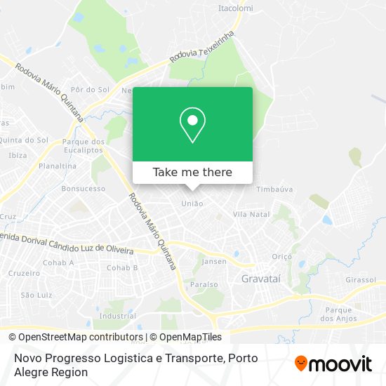 Mapa Novo Progresso Logistica e Transporte