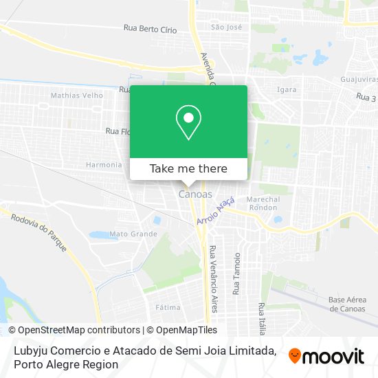 Mapa Lubyju Comercio e Atacado de Semi Joia Limitada