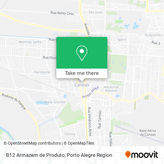 B12 Armazem de Produto map