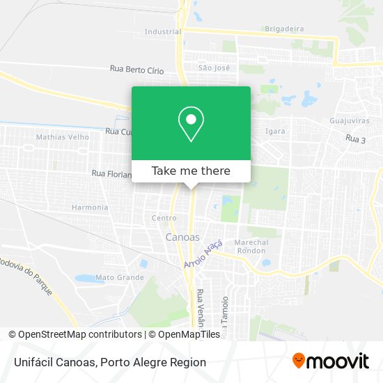 Unifácil Canoas map