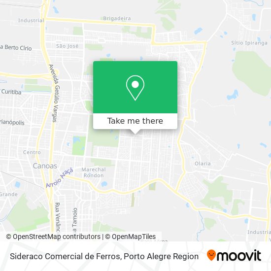 Sideraco Comercial de Ferros map