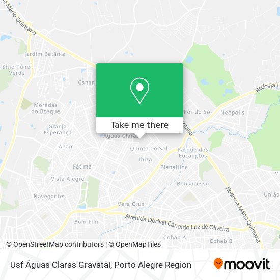 Usf Águas Claras Gravataí map