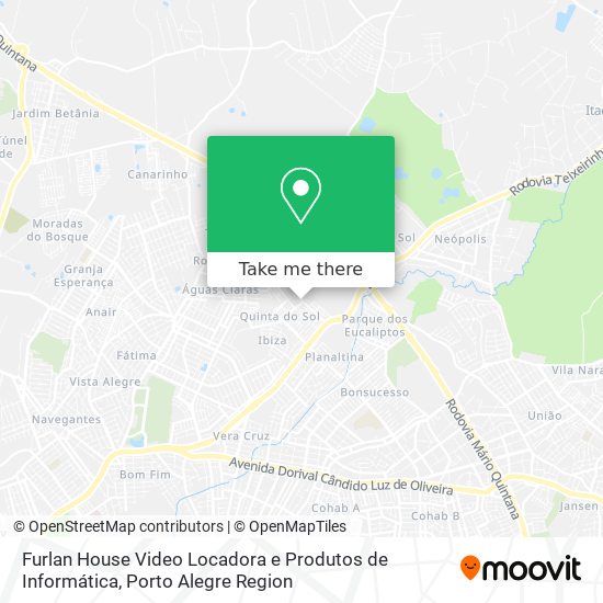 Mapa Furlan House Video Locadora e Produtos de Informática