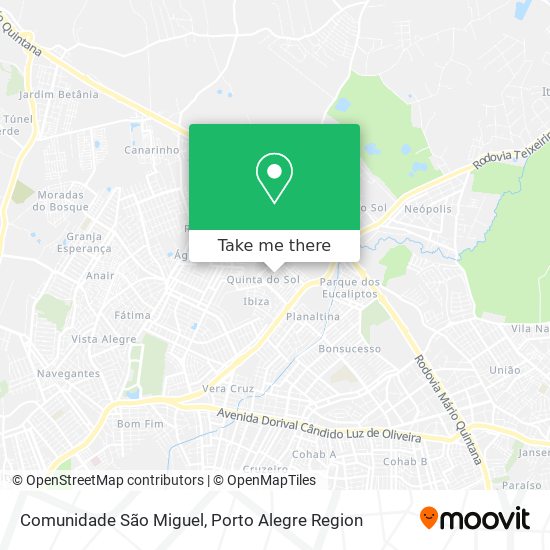 Mapa Comunidade São Miguel