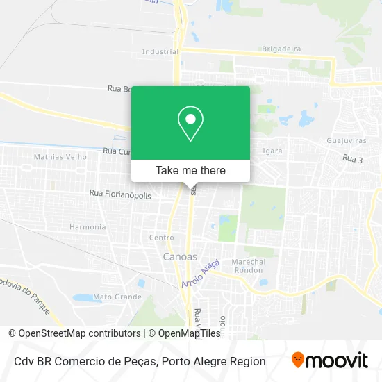 Cdv BR Comercio de Peças map
