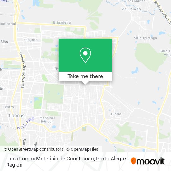 Mapa Construmax Materiais de Construcao