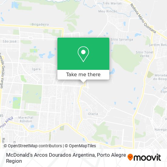 Mapa McDonald's Arcos Dourados Argentina