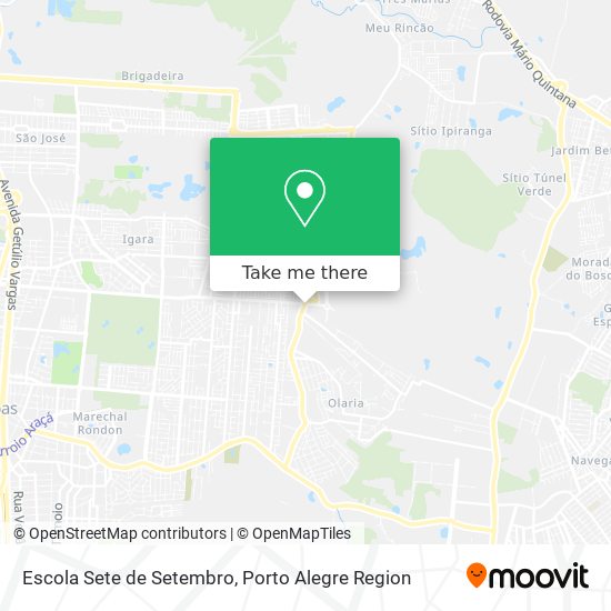 Mapa Escola Sete de Setembro