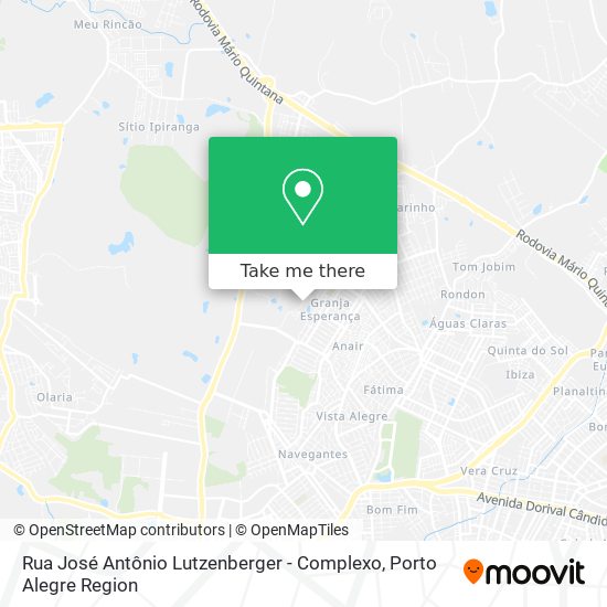 Mapa Rua José Antônio Lutzenberger - Complexo