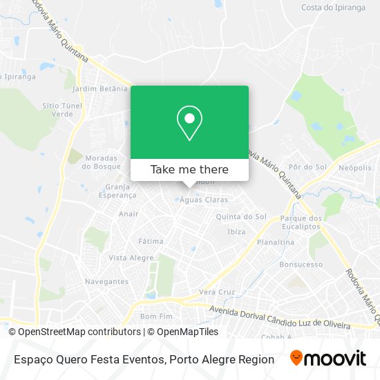 Mapa Espaço Quero Festa Eventos