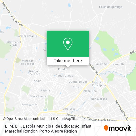 E. M. E. I. Escola Municipal de Educação Infantil Marechal Rondon map