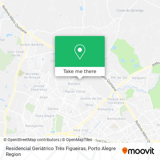 Residencial Geriátrico Três Figueiras map