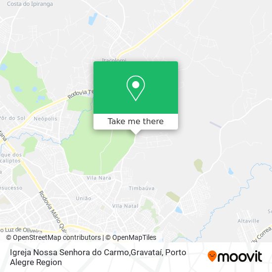 Igreja Nossa Senhora do Carmo,Gravataí map