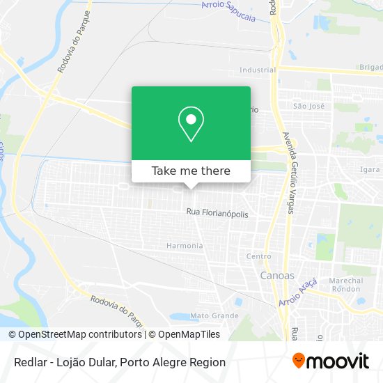 Redlar - Lojão Dular map